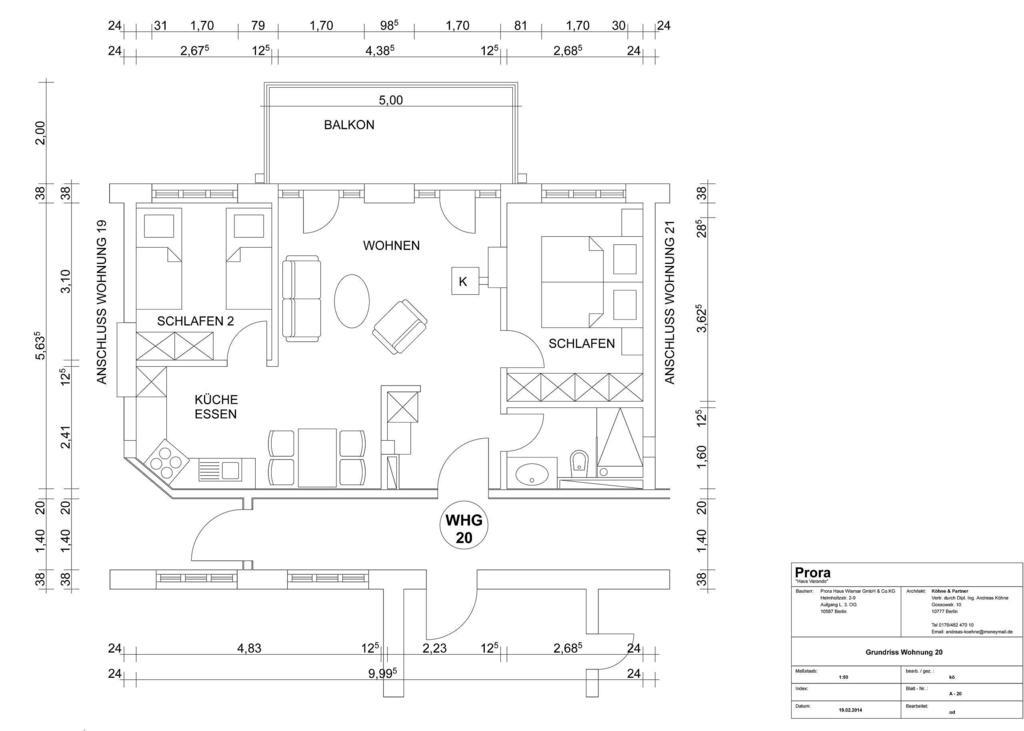 Haus Verando - Fewo 20 Meeresblick